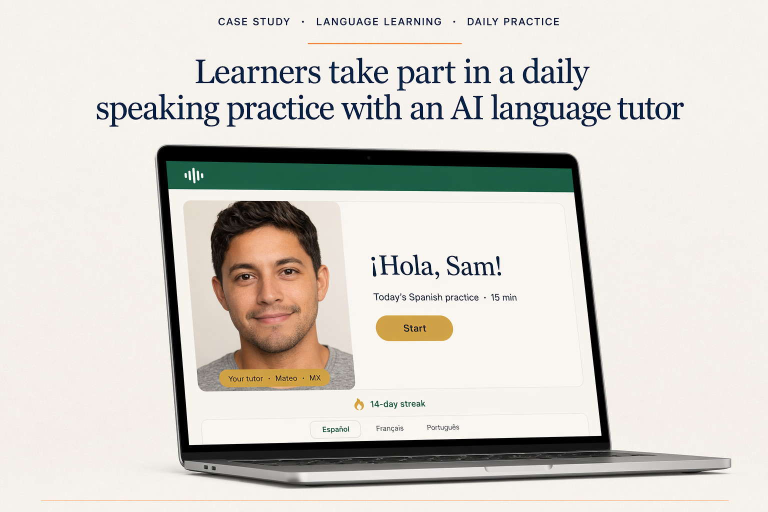 Cadence — Daily Spoken Language Practice with an AI Tutor