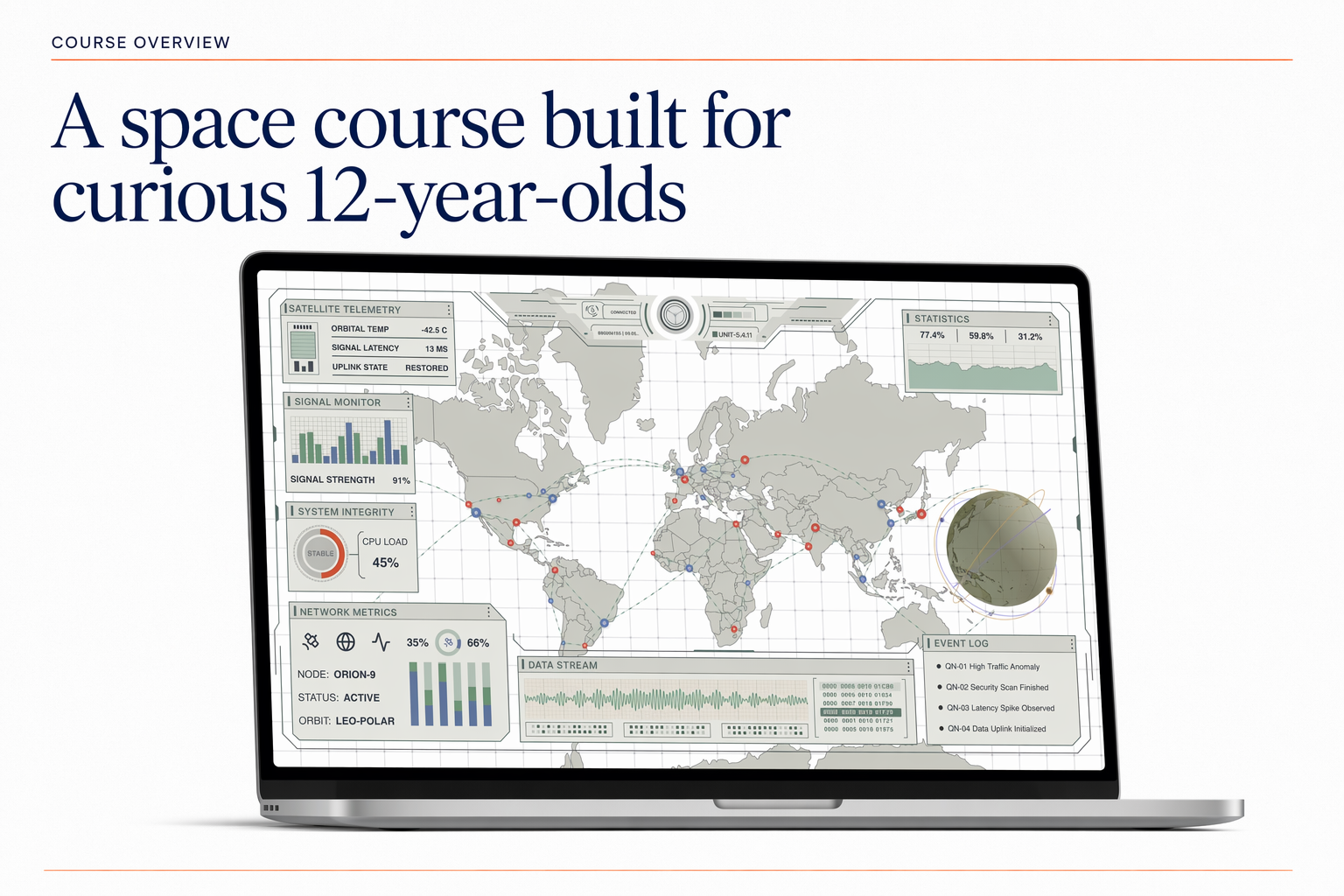Mission Ops Dashboard — A Space Course for Curious 12-Year-Olds